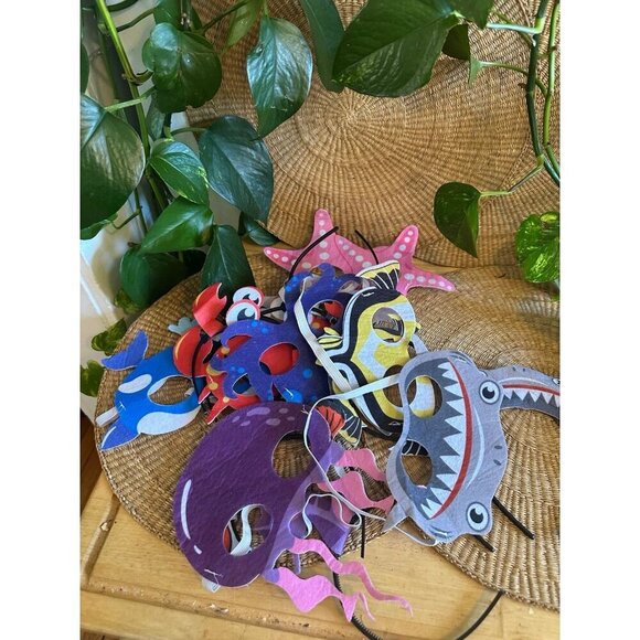 Pack of Under the Sea animal headbands and masks - Picture 1 of 8